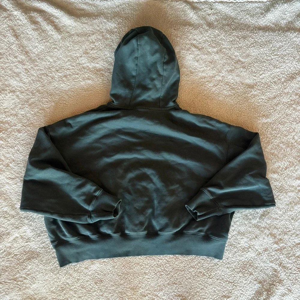 Nike Phoenix Fleece Oversized Hoodie and Wide Leg Sweatpants Set Green Small